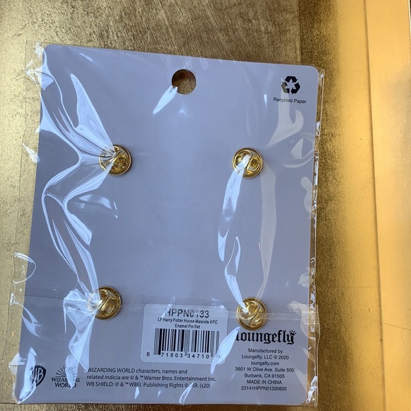 Loungefly Harry Potter House Mascots 4 piece Enamel Pin Set - Picture 15 of 15